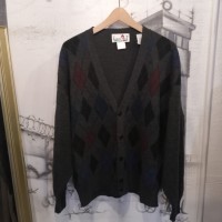 Argyle design cardigan(made in italy) | Vintage.City 古着屋、古着コーデ情報を発信