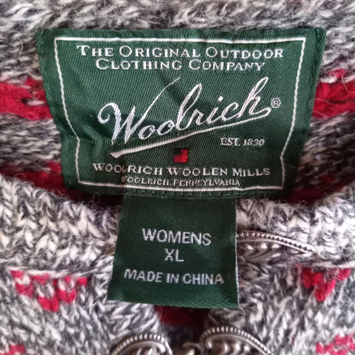 ウールリッチ　Vネックセーター　ノルディック柄　ブラック　XL | Vintage.City 古着屋、古着コーデ情報を発信