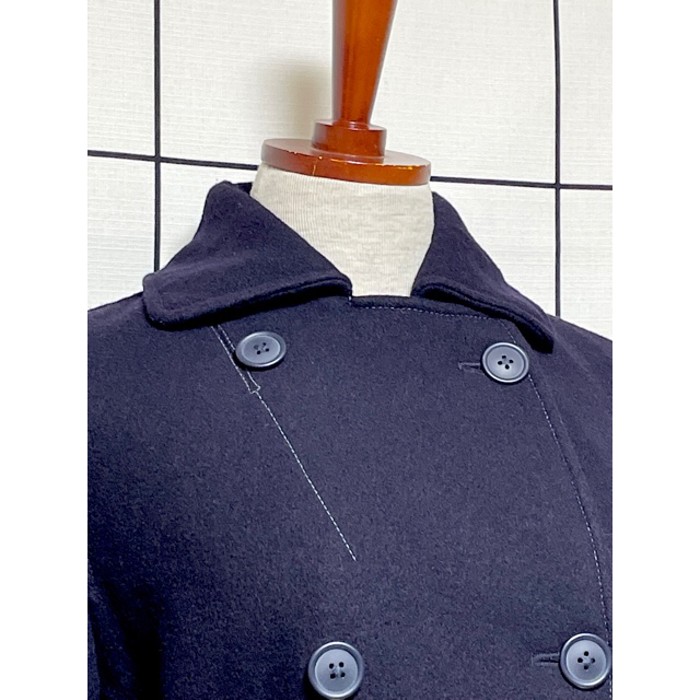 ネイビー ITALY製 ベルト付 レトロ ヨーロッパ古着 ヴィンテージコート | Vintage.City 古着屋、古着コーデ情報を発信