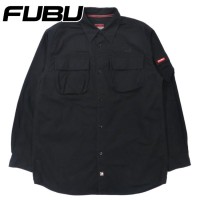 FUBU ビッグサイズ ミリタリー ワークシャツ M ブラック コットン ロゴ刺繍 00年代 | Vintage.City 빈티지숍, 빈티지 코디 정보