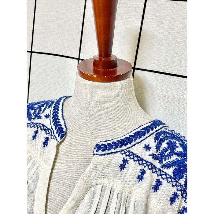 刺繍 embroidery レトロ アメリカ古着 半袖 ヴィンテージブラウス | Vintage.City 빈티지숍, 빈티지 코디 정보