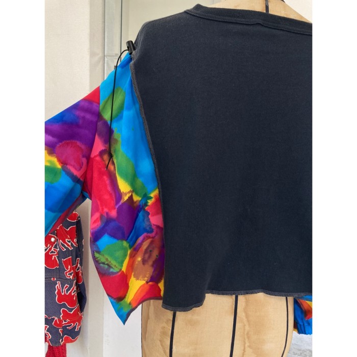 remake / draw code cropped tops / #1146 リメイク ドロスト クロップドトップス | Vintage.City 古着屋、古着コーデ情報を発信