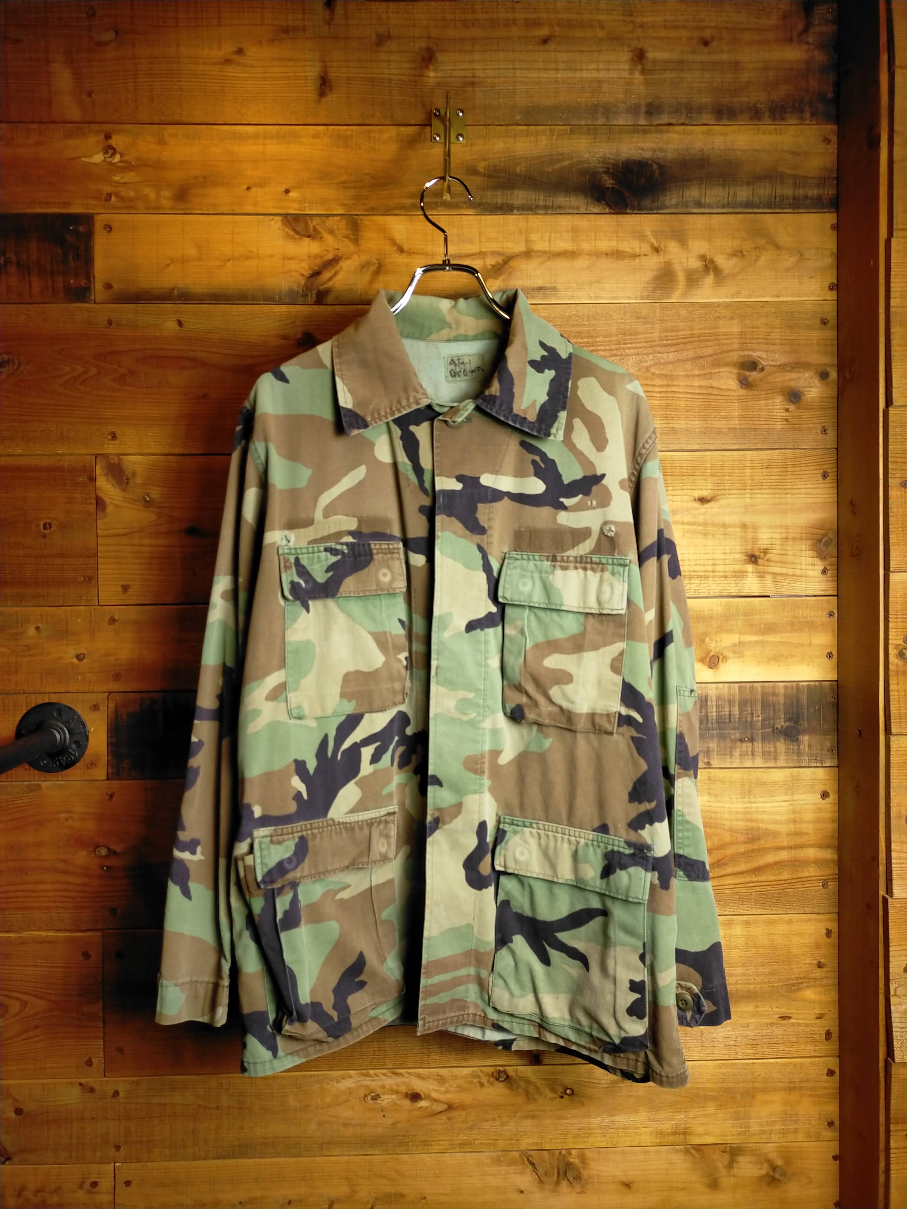 80's US ARMY CAMOUFLAGE アーミー コート シャツ BDU ジャケット 