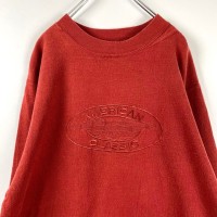 90s USA製 ハーレーダビッドソン ロゴ刺繍 スウェット オレンジ L | Vintage.City 古着屋、古着コーデ情報を発信