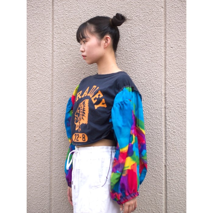 remake / draw code cropped tops / #1146 リメイク ドロスト クロップドトップス | Vintage.City 古着屋、古着コーデ情報を発信