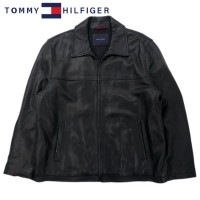 TOMMY HILFIGER レザー ライダースジャケット XL ブラック 羊革 ラムレザー | Vintage.City 빈티지숍, 빈티지 코디 정보