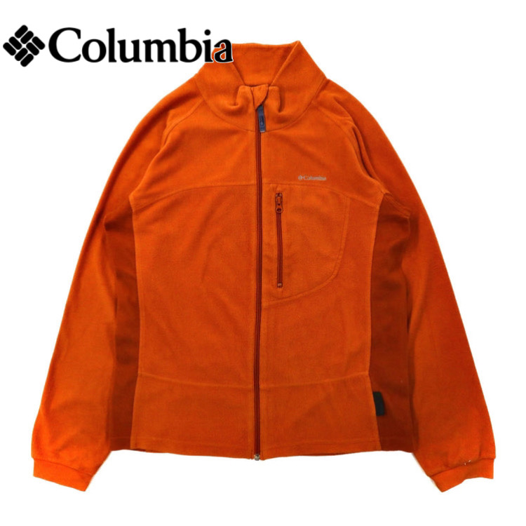 Columbia フリースジャケット M オレンジ TITANIUM サマーレイクフルジップ PM6768 | Vintage.City
