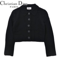 Christian Dior ボックスシルエット デザインジャケット S ブラック レーヨン Mademoiselle 70年代 | Vintage.City 古着屋、古着コーデ情報を発信