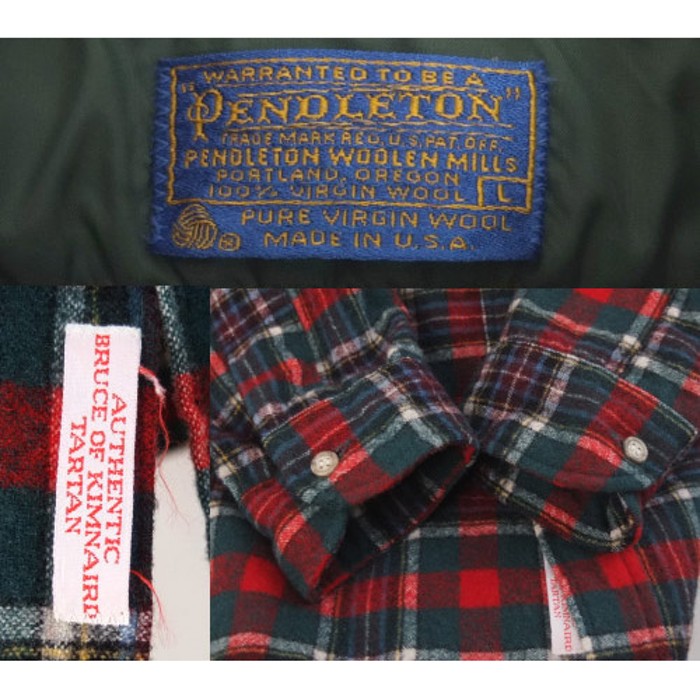 ペンドルトン　ウールシャツ　リペア・小穴　PENDLETON　USA製 [9015285] | Vintage.City 古着屋、古着コーデ情報を発信