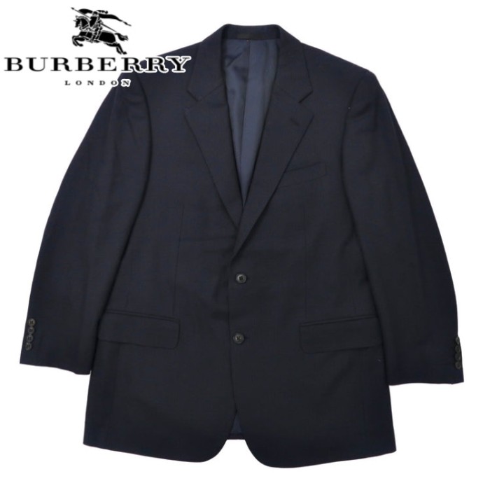 BURBERRY 2Bテーラードジャケット AB7 ネイビー ウール SUPER 100s オールド 日本製 | Vintage.City 빈티지숍, 빈티지 코디 정보