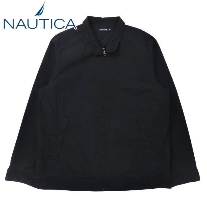 NAUTICA スウィングトップ ハリントンジャケット XL ブラック コットン ワンポイントロゴ刺繍 ビッグサイズ | Vintage.City Vintage Shops, Vintage Fashion Trends