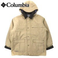 Columbia ダック地インサレーションジャケット フーデッドワークジャケット XL ベージュ コットン PM5028 | Vintage.City 빈티지숍, 빈티지 코디 정보