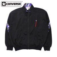 CONVERSE トラックジャケット M ブラック ポリエステル ロゴ刺繍 90年代 | Vintage.City 古着屋、古着コーデ情報を発信