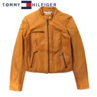 TOMMY HILFIGER シングルライダースジャケット XS ベージュ 牛革 | Vintage.City 빈티지숍, 빈티지 코디 정보