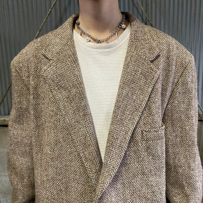 80～90年代 HARRIS TWEED ハリスツイード ウールテーラードジャケット 