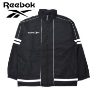 Reebok ナイロンジャケット LL ブラック ロゴ刺繍 90年代 | Vintage.City 古着屋、古着コーデ情報を発信