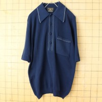 60s 70s USA製 PURITAN Ban-Lon ステッチ バンロン ポロシャツ メンズS ネイビー ブルー 半袖 ナイロン アメリカ古着 | Vintage.City Vintage Shops, Vintage Fashion Trends