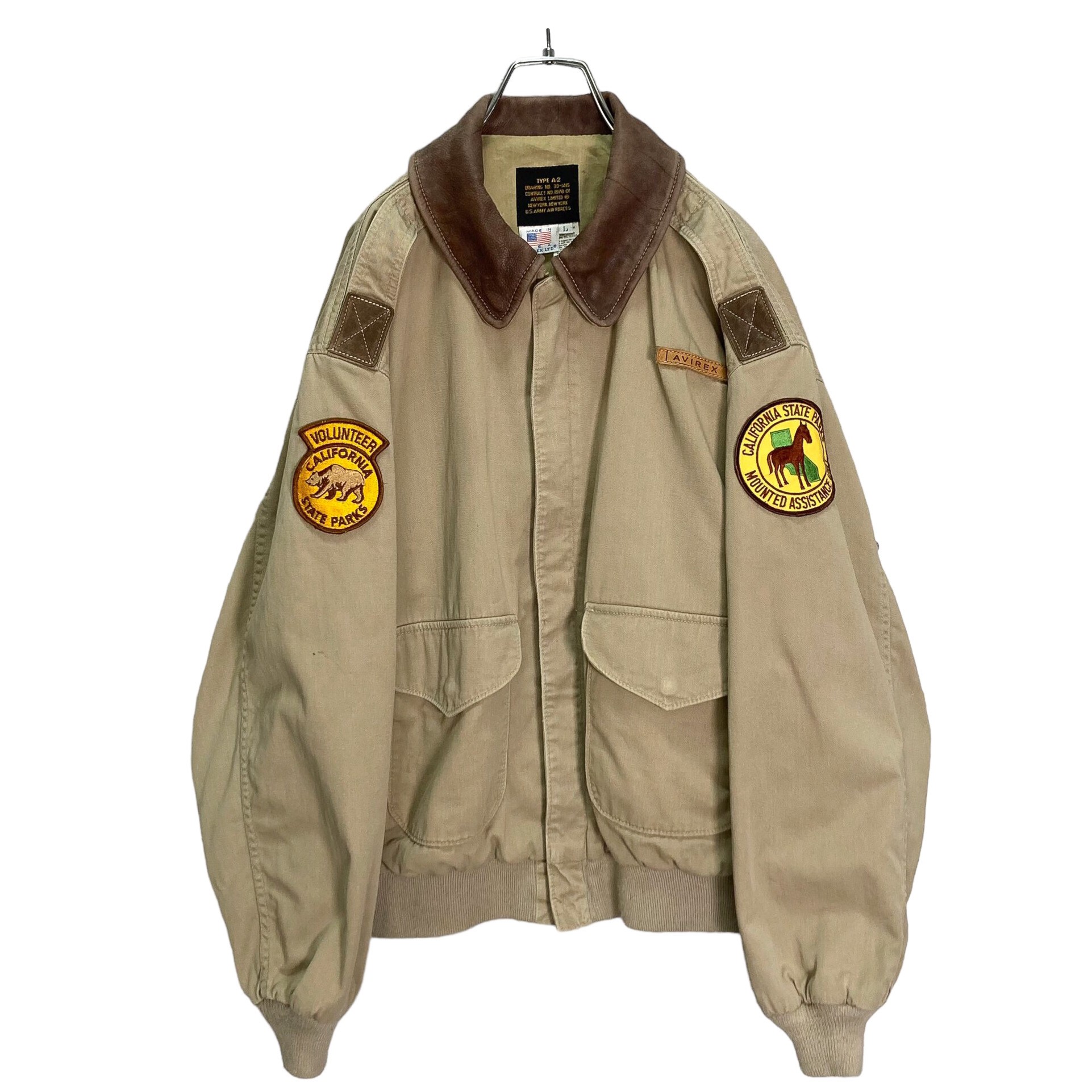 東大80-90s AVIREX A-2 cotton flight jacket ジャケット・アウター