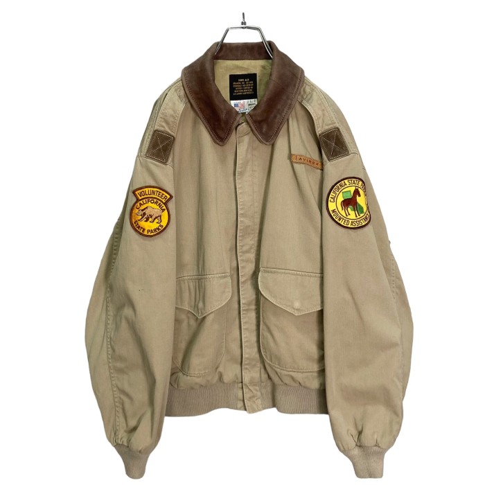 80-90s AVIREX Type A-2 cotton flight jacket | Vintage.City