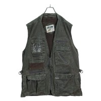 80-90s LIFE-LINE bigsized design fishing vest | Vintage.City 古着屋、古着コーデ情報を発信