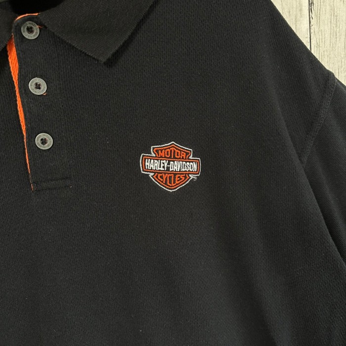 HARLEY-DAVIDSON ポロシャツ XL 刺繍ロゴ ワンポイントロゴ | Vintage.City 古着屋、古着コーデ情報を発信
