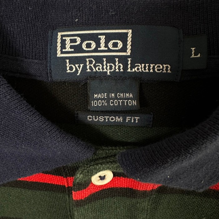 Ralph Lauren ポロシャツ L 刺繍ロゴ ワンポイントロゴ ボーダー | Vintage.City 古着屋、古着コーデ情報を発信