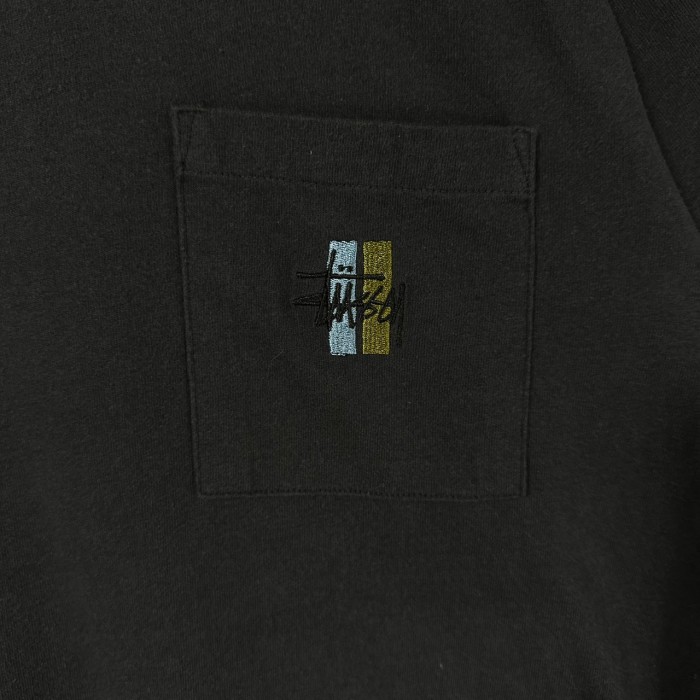 stussy ステューシー Tシャツ 刺繍ロゴ ワンポイントロゴ ポケットロゴ | Vintage.City 古着屋、古着コーデ情報を発信