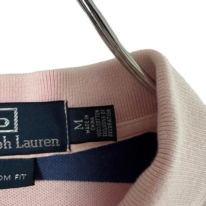 Ralph Lauren ポロシャツ 刺繍ロゴ ワンポイントロゴ ボーダー 半袖 | Vintage.City 古着屋、古着コーデ情報を発信