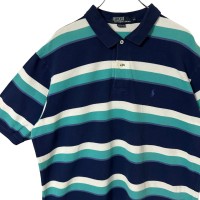 Ralph Lauren ポロシャツ XL 刺繍ロゴ ワンポイントロゴ ボーダー | Vintage.City 빈티지숍, 빈티지 코디 정보