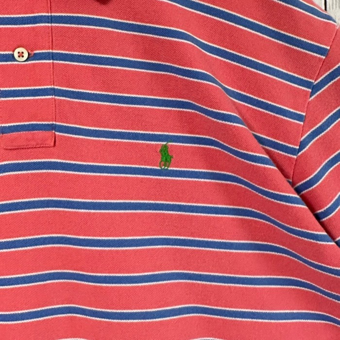 Ralph Lauren ポロシャツ XL 刺繍ロゴ ワンポイントロゴ ボーダー | Vintage.City 古着屋、古着コーデ情報を発信