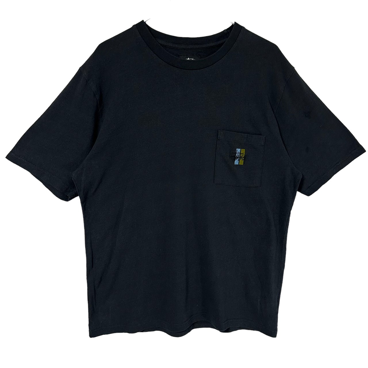 流行販売【希少】ステューシー ワンポイント 刺繍ロゴ Tシャツ 黒 XL 長袖 ロンT トップス