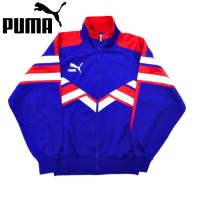 PUMA トラックジャケット ジャージ M ブルー ロゴ刺繍 90年代 日本製 | Vintage.City 古着屋、古着コーデ情報を発信