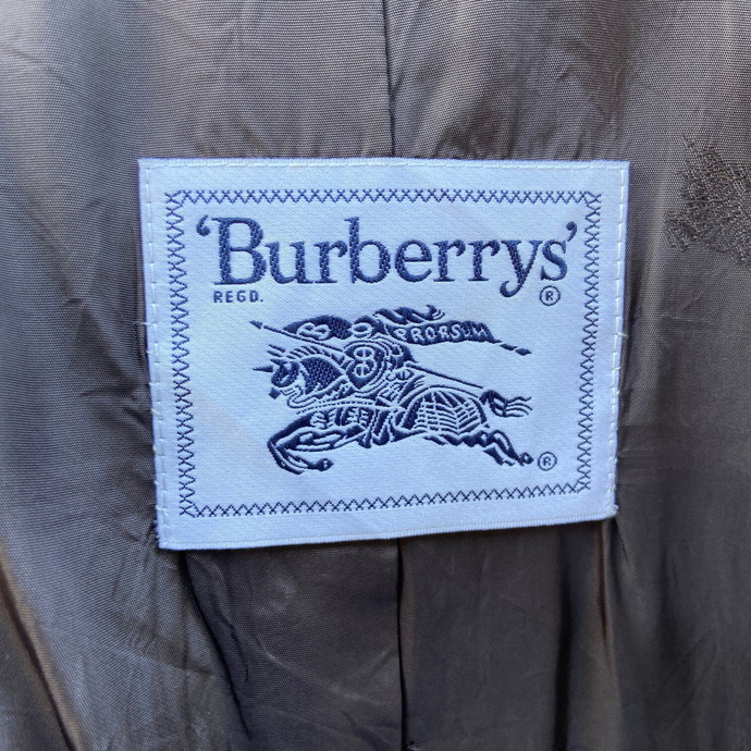 スペイン製 Burberry's バーバリー コーデュロイ襟 ウール