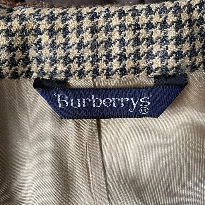 USA製 Burberry's バーバリー ウール 千鳥格子 テーラードジャケット メンズM相当 | Vintage.City 古着屋、古着コーデ情報を発信