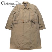 Christian Dior ステンカラーコート L カーキ 玉虫 コットン ライナー着脱式 オールド | Vintage.City 古着屋、古着コーデ情報を発信
