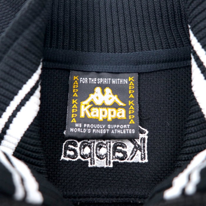 Kappa 90年代 トラックジャケット セットアップ ジャージ M ブラック ポリエステル サイドライン ロゴ刺繍 日本製 | Vintage.City 古着屋、古着コーデ情報を発信