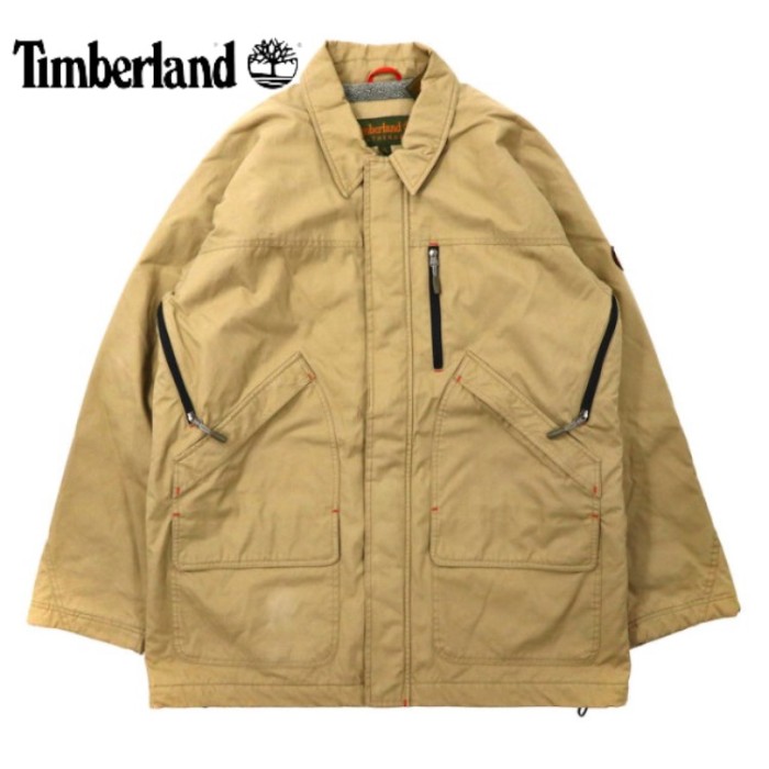 Timberland オーバーコート XL ベージュ コットン ボアフリースライナー 90年代 | Vintage.City 古着屋、古着コーデ情報を発信