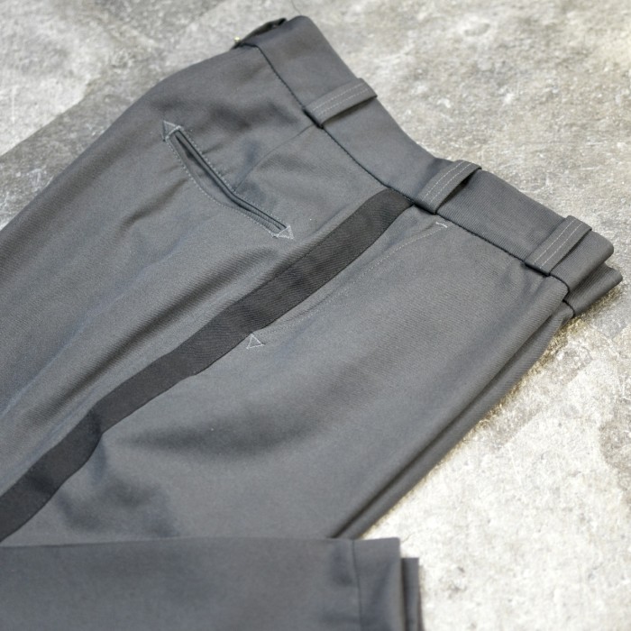 70〜80s ヴィンテージ ユーロ サイドラインパンツ スラックス ドレスパンツ