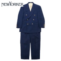 NEW YORKER 80年代 ダブル スーツ セットアップ AB4 ネイビー 麻 リネン 日本製 | Vintage.City 古着屋、古着コーデ情報を発信