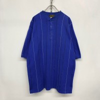 80-90’s “Eddie Bauer” Henry Neck Stripe Tee Made in USA | Vintage.City 古着屋、古着コーデ情報を発信