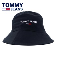 TOMMY JEANS バケットハット OS ブラック コットン ロゴ刺繍 AW0AW11661BDS | Vintage.City 古着屋、古着コーデ情報を発信