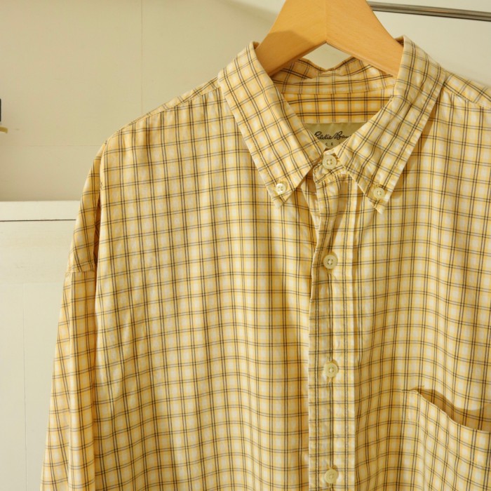 90s Eddie Bauer L/S Check shirt | Vintage.City 빈티지숍, 빈티지 코디 정보