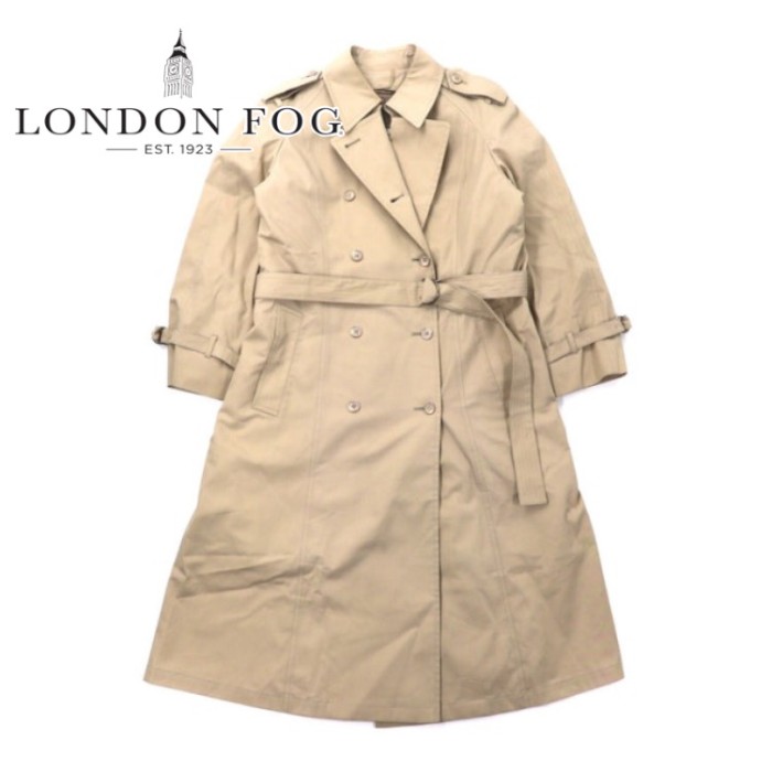 LONDON FOG トレンチコート 10 ベージュ ポリエステル ファーライナー着脱式 | Vintage.City 古着屋、古着コーデ情報を発信