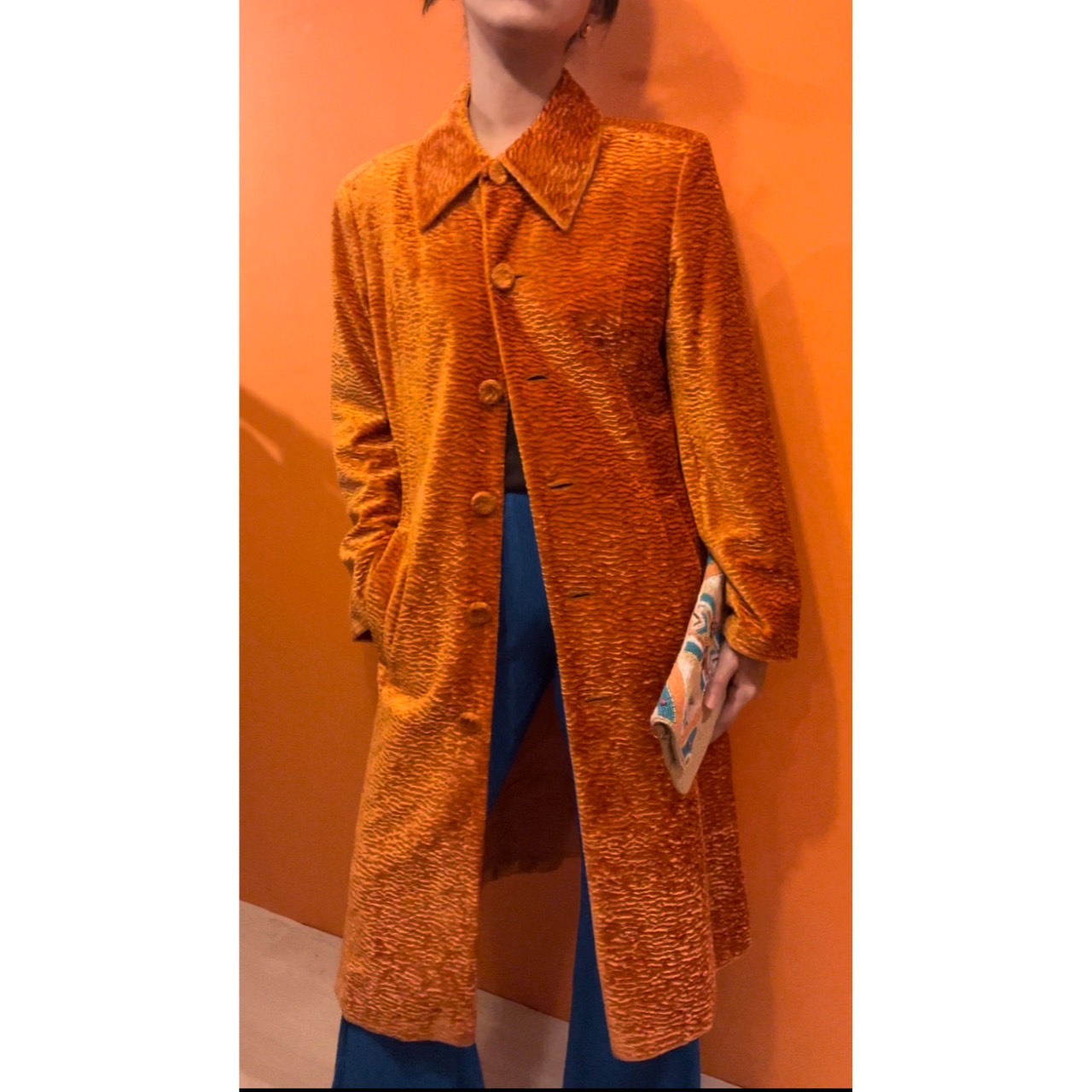 個性的　イタリア製　コート　ベロア　ジャケット　刺繍　デザインshirasu秋冬物一覧