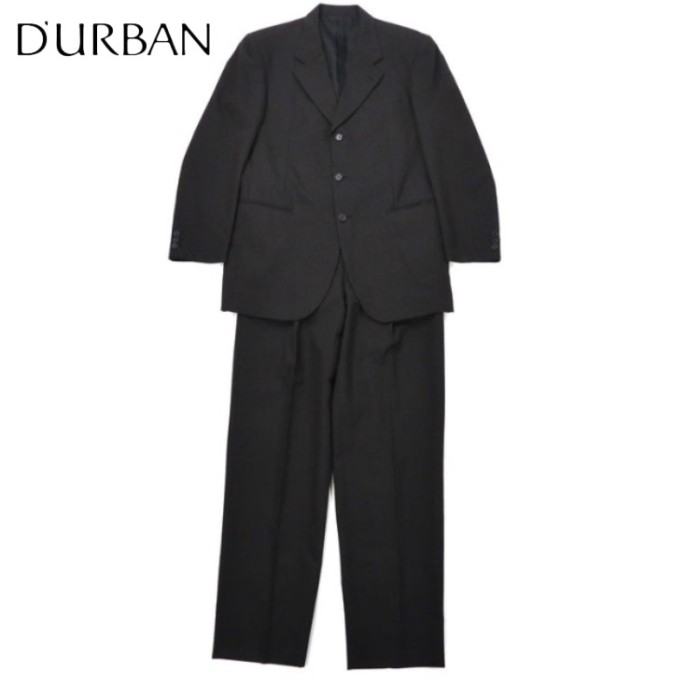 STUDIO by D'URBAN 3Bスーツ セットアップ XL グレー ストライプ ウール 80年代 日本製 | Vintage.City 古着屋、古着コーデ情報を発信