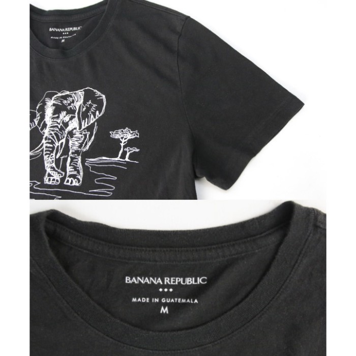 バナナリパブリック 象　ELEPHANT DRAW Tシャツ　(古着)【メール便可】 [9017878] | Vintage.City 古着屋、古着コーデ情報を発信