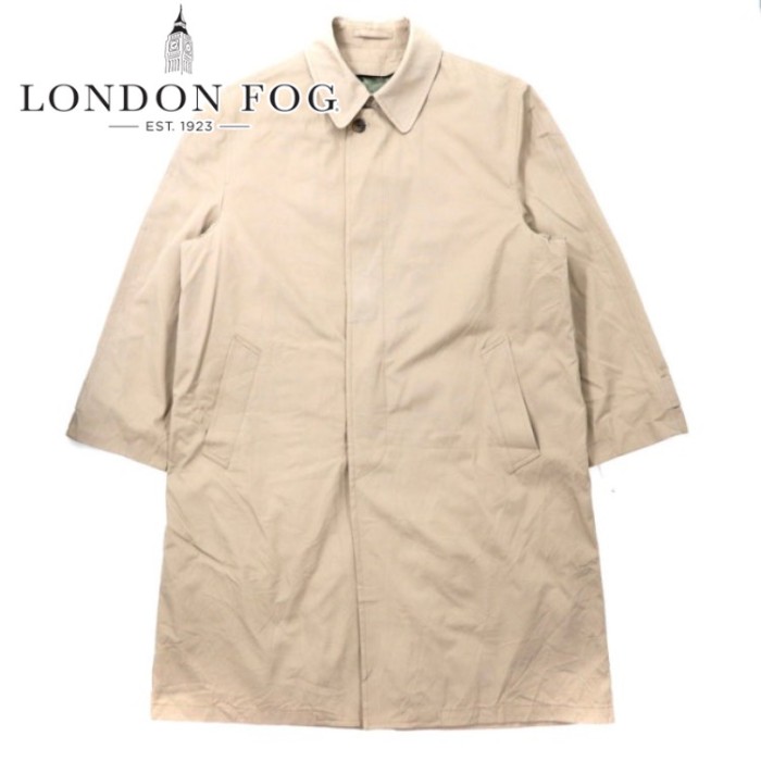 LONDON FOG ステンカラーコート 42 ベージュ ポリエステル ライナー着脱式 | Vintage.City 빈티지숍, 빈티지 코디 정보