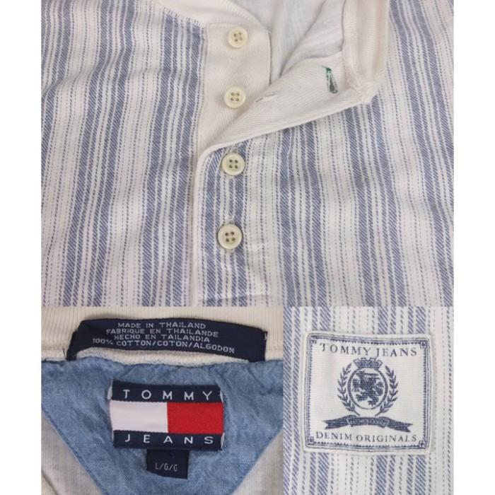 トミージーンズ  ヘンリーネック Tシャツ　TOMMY JEANS【メール便可】 [9016153] | Vintage.City 古着屋、古着コーデ情報を発信