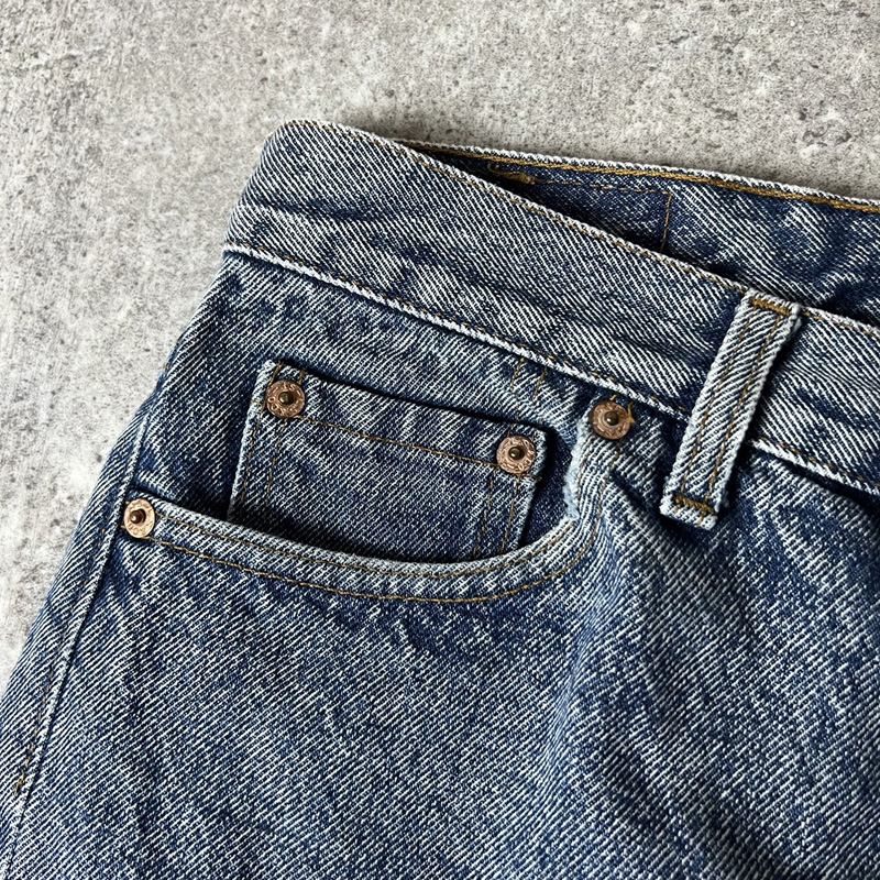 90s USA製 Levis 501 0604 ケミカルウォッシュ デニム パンツ 30 34 