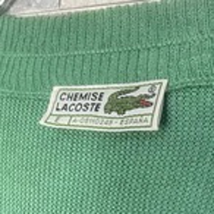 スペイン製vintage LACOSTE mint green cardigan | Vintage.City 古着屋、古着コーデ情報を発信